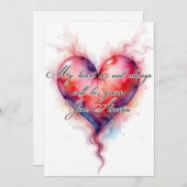 Austin-Herz Feiertagskarte (Vorne/Hinten)