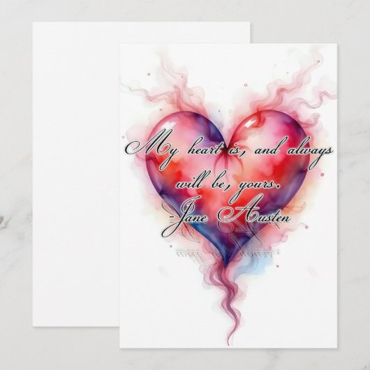 Austin-Herz Feiertagskarte (Vorne/Hinten)