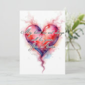 Austin-Herz Feiertagskarte (Stehend Vorderseite)