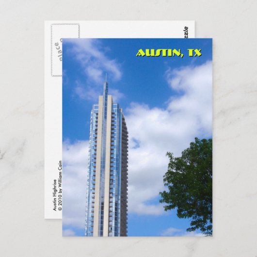 Austin Highrise Postkarte (Vorne/Hinten)