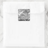 Austin Historic Map 1873 Quadratischer Aufkleber (Tasche)