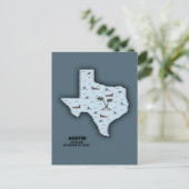 Austin Isle Postkarte (Stehend Vorderseite)