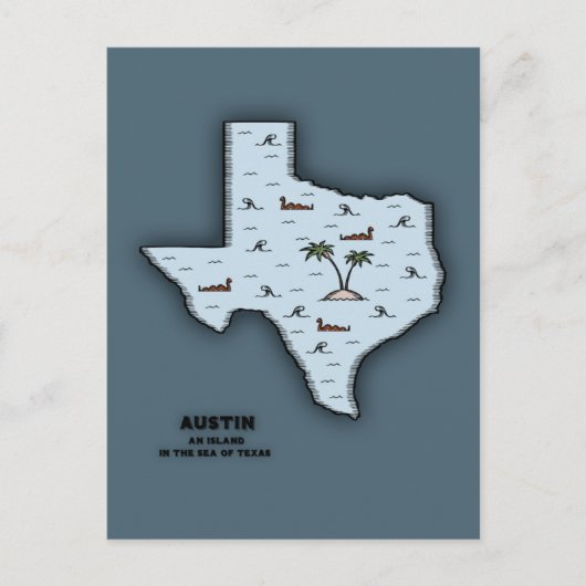 Austin Isle Postkarte (Vorderseite)