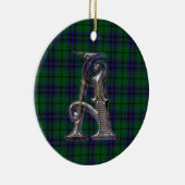 Austin Kariert Monogram Ornament (Rechts)