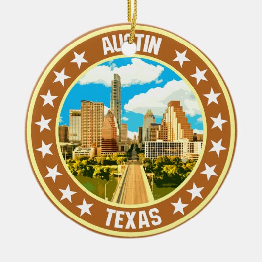 Austin Keramik Ornament (Vorne)