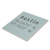 Austin Latitude Longitude Fliese (Seite)