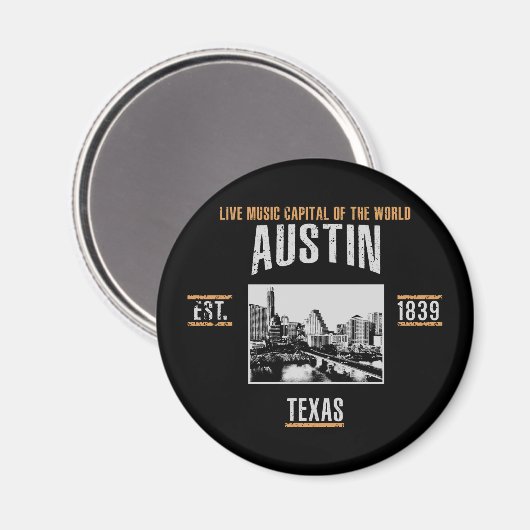Austin Magnet (Vorderseite/Rückseite)