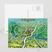 Austin Map Postkarte (Vorne/Hinten)