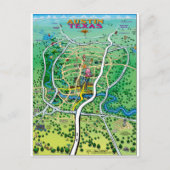 Austin Map Postkarte (Vorderseite)