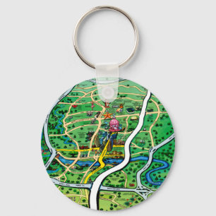 Austin Map Schlüsselanhänger