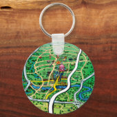 Austin Map Schlüsselanhänger (Vorderseite)