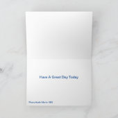 Austin Martin 1965 für Geburtstagsgrußkarte Karte (Innenseite)