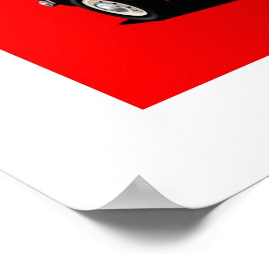 Austin Mini Cooper Poster (Ecke)