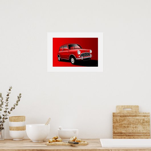 Austin Mini Cooper Poster (Küche)