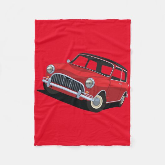 Austin Mini Fleecedecke (Vorderseite)