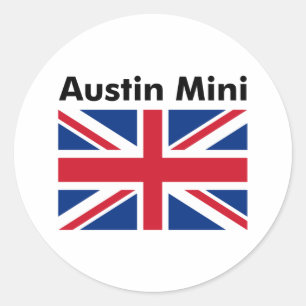 Austin Mini Runder Aufkleber