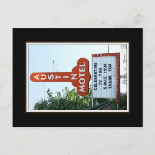 Austin Motel - Postkarte (Vorderseite)