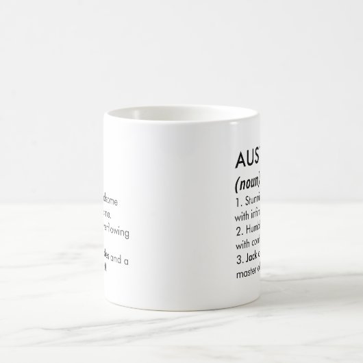 Austin name, Editable name, Custom name Kaffeetasse (Mittel)