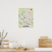 Austin Outdoor Map Poster (Küche)
