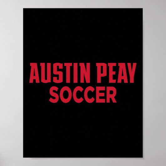 Austin Peay State University Fußball-Gouverneure A Poster (Vorne)