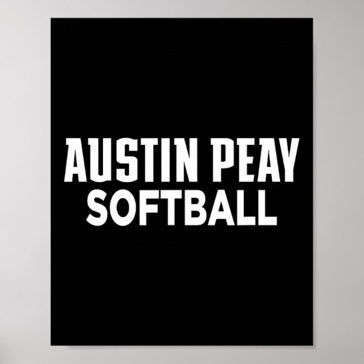 Austin Peay State University Softll Governors Appa Poster (Vorne)