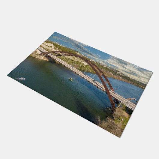 Austin Pennybacker Bridge Fußmatte (Schrägansicht)