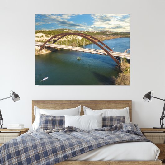 Austin Pennybacker Bridge Leinwanddruck (Insitu (Schlafzimmer))