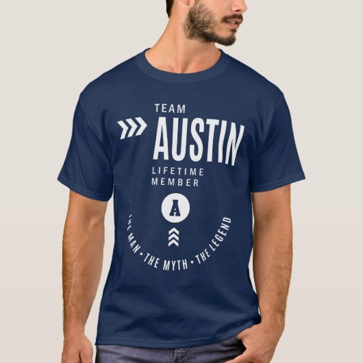Austin Personalisiert Name Birthday Gift T-Shirt (Vorderseite)