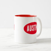 Austin Red Texas Tasse (VorderseiteRechts)