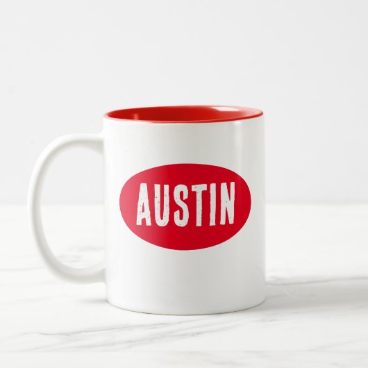Austin Red Texas Tasse (Links)
