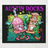 Austin Rocks Bierflaschenetikett (Einzelnes Label)