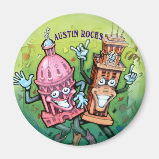 Austin Rocks Magnet (Vorne)