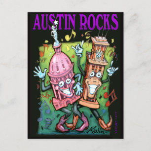 Austin Rocks Postkarte