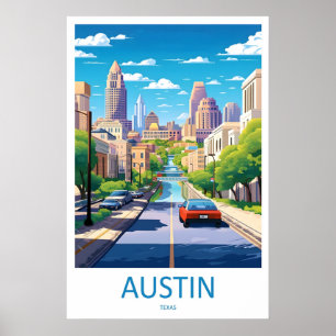 Austin Ski National Vintage Poster Park Reisen