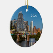 Austin Skyline Day & Dusk, Texas Ornament (Rechts)