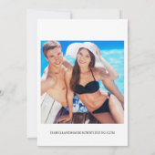 Austin Skyline Destination Wedding Invitation Einladung (Rückseite)