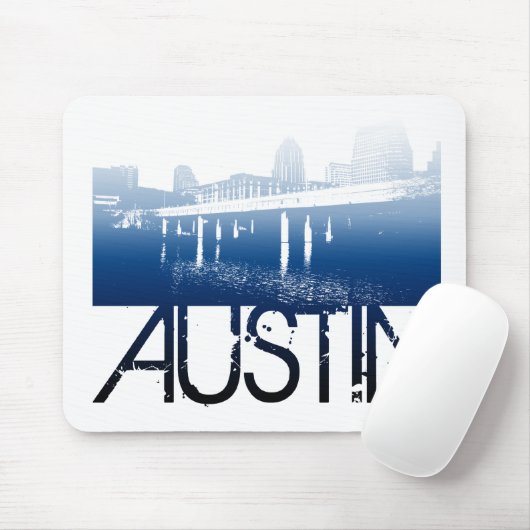 Austin-Skyline-Entwurf Mousepad (Mit Mouse)