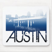 Austin-Skyline-Entwurf Mousepad (Vorne)