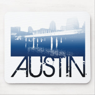 Austin-Skyline-Entwurf Mousepad