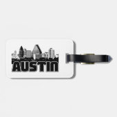 Austin-Skyline Gepäckanhänger (Rückseite horizontal)