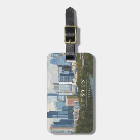 Austin Skyline Gepäckanhänger (Vorderseite vertikal)