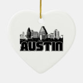Austin-Skyline Keramik Ornament (Hinten)