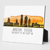 Austin Skyline Latitude Fotoplatte (Seite)