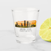 Austin Skyline Latitude Schnapsglas (Vorderseite)