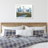 Austin Skyline Leinwanddruck (Insitu (Schlafzimmer))