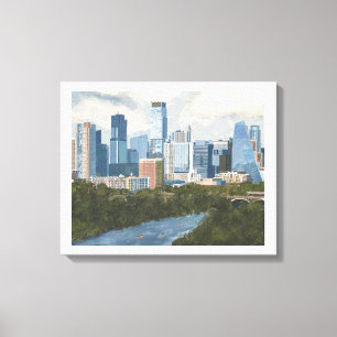 Austin Skyline Leinwanddruck