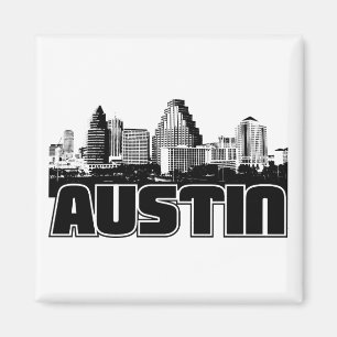 Austin-Skyline Magnet
