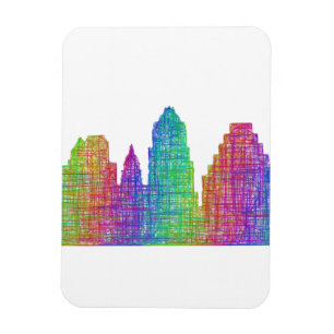 Austin-Skyline Magnet