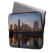 Austin Skyline - Modern Texas City Design Laptopschutzhülle (Vorderseite Links)