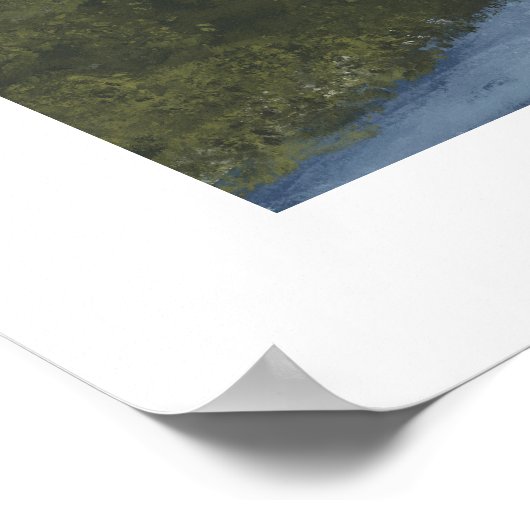 Austin Skyline Painted Art Print Poster (Ecke)